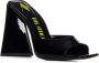 The Attico Zwarte Leren Sandalen met Piramidehak Black Dames - Thumbnail 3
