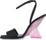 The Attico Zwarte Sandalen met Geometrische Hak Black Dames - Thumbnail 2