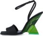 The Attico Cheope Sandalen Zijde en Leer Black Dames - Thumbnail 2