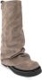The Attico Beige Suède Leren Dameslaarzen met Logo Beige Dames - Thumbnail 8