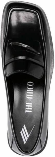 The Attico Leren Loafers met Moc Stiksels