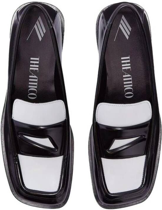The Attico Leren Loafers met Vierkante Neus