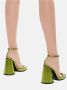 The Attico Luz Acid Green Gelamineerde Sandalen met Hak - Thumbnail 2