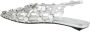 The Attico Metallic Silver Grid Ballerina Schoenen - Thumbnail 2