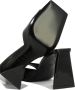 The Attico Leren sandalen met vierkante neus Black Dames - Thumbnail 6