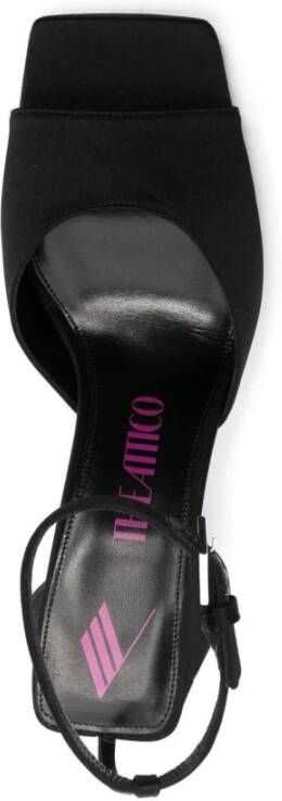 The Attico Piper Square Toe Satijnen Sandalen