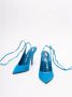 The Attico 014 Turquoise Venus Slingback Pumps Blue Dames - Thumbnail 6