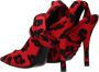 The Attico Rode Stoffen Hoge Hakken Pumps - Thumbnail 8