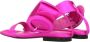 The Attico Roze Satijnen Sandalen met Open Neus - Thumbnail 2