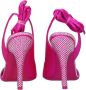 The Attico Roze Satijnen Strass Hoge Hak Sandaal - Thumbnail 2