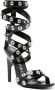 The Attico Cosmo Dubbele Enkelband Sandalen Black Dames - Thumbnail 2