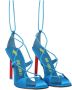 The Attico Turquoise Satijnen Hoge Hak Sandalen Blue Dames - Thumbnail 2