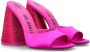 The Attico Luz Satin Mule Upgrade je schoenencollectie Pink Dames - Thumbnail 2