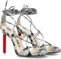 The Attico Adele Slangenprint Hoge Hak Sandalen Gray Dames - Thumbnail 10