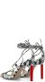 The Attico Adele Slangenprint Hoge Hak Sandalen Gray Dames - Thumbnail 12