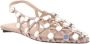 The Attico Grid ballerina's met parelversieringen Beige Dames - Thumbnail 2