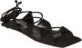 The Attico Sandalen "Cross Sandals" – Black in zwart - Thumbnail 3