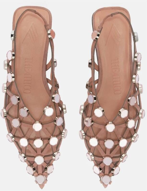The Attico Suede Mud Ballerina Schoenen