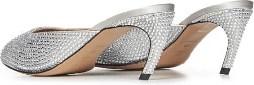The Attico Zilveren Sandalen met 65mm Hak