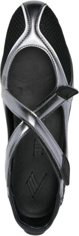 The Attico Zwarte Ballerina's Elegant Ontwerp