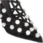 The Attico Zwarte Grid Slingback Sandalen - Thumbnail 2