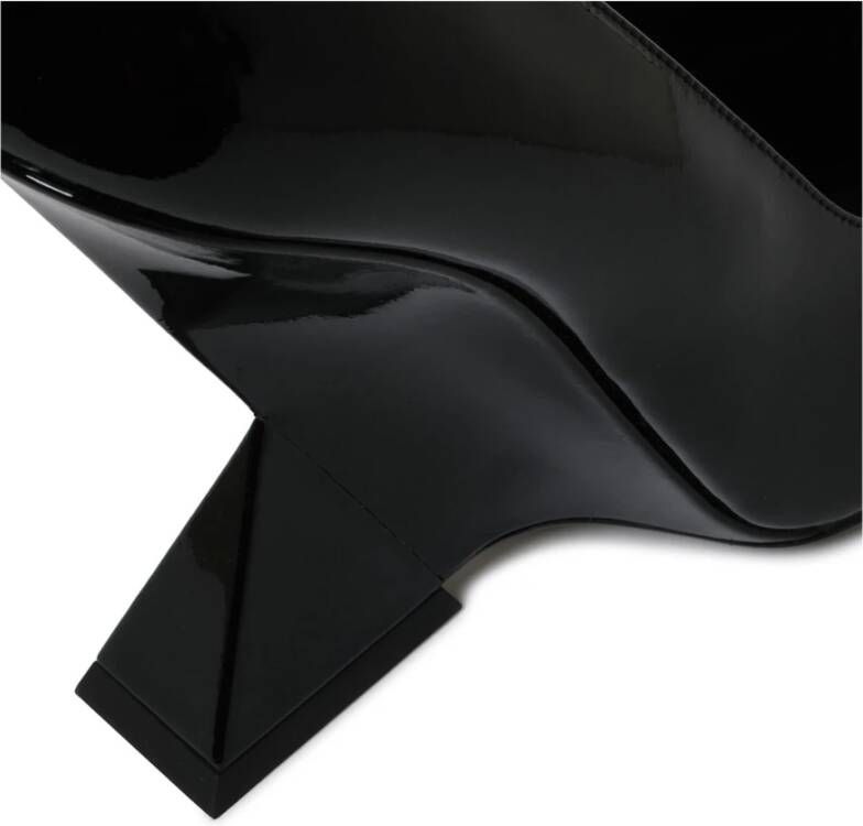 The Attico Zwarte Hak Sandalen Black Dames
