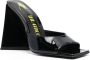 The Attico Zwarte Leren Sandalen met Piramidehak Black Dames - Thumbnail 5