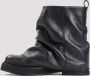 The Attico Zwarte Leren Enkellaarzen Black Dames - Thumbnail 3