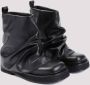 The Attico Zwarte Leren Enkellaarzen Black Dames - Thumbnail 4