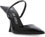 The Attico Zwarte Leren Hakken met Pijl Teen Black Dames - Thumbnail 2