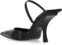 The Attico Zwarte Leren Hakken met Pijl Teen Black Dames - Thumbnail 3