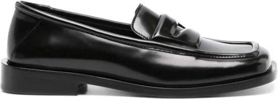 The Attico Zwarte Leren Loafers voor Vrouwen