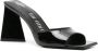 The Attico Leren sandalen met vierkante neus Black Dames - Thumbnail 12