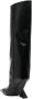 The Attico Zwarte Leren Tube Laars Black Dames - Thumbnail 3