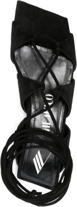 The Attico Zwarte Sandalen voor Vrouwen Ss24 Black Dames