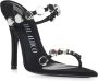 The Attico Zwarte Venus Sandalen Stiletto Hakken Black Dames - Thumbnail 2