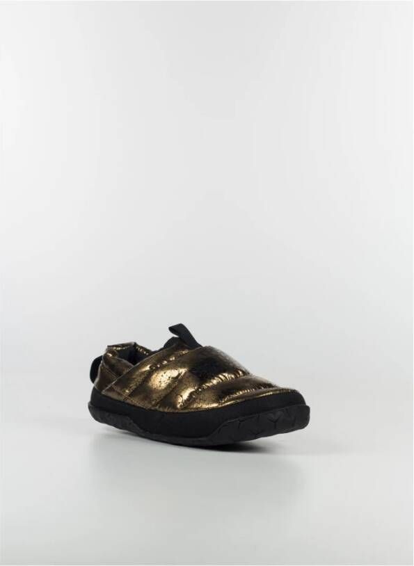 The North Face Metallic Nuptse Mule Slip On Yellow Heren