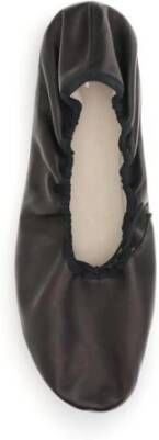 The Row Klassieke leren ballerina's voor vrouwen