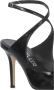 The Seller Zwarte leren stiletto sandalen met enkelbandje - Thumbnail 2