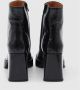 Thea Mika Vierkante Neus Laarzen Zwart Glanzend Leer Black Dames - Thumbnail 3