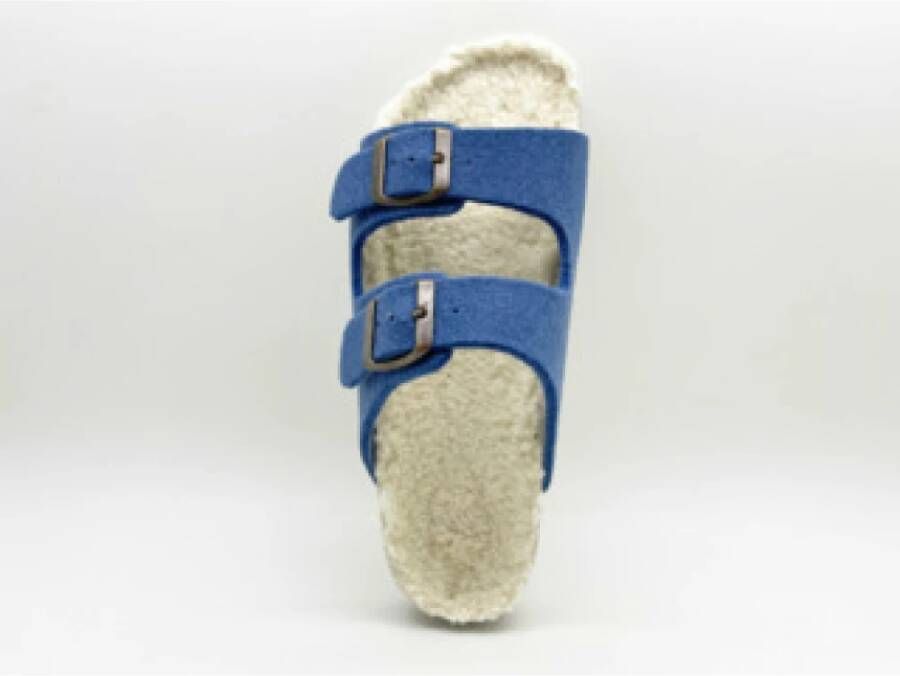 Thies 1856 Beige Dames Bio Vilt Sandalen