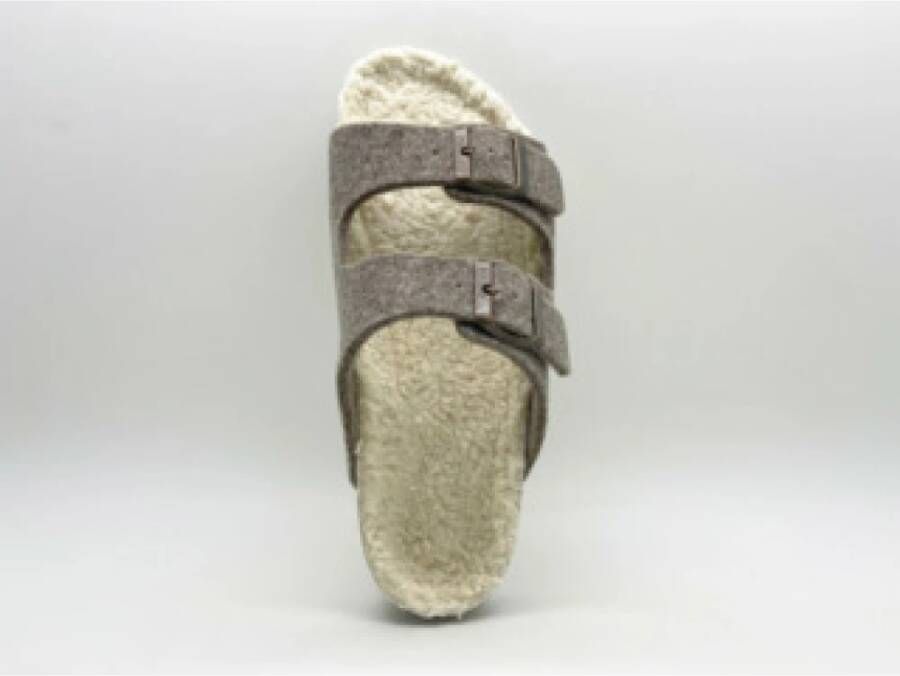 Thies 1856 Bruine Dames Bio Vilt Sandalen