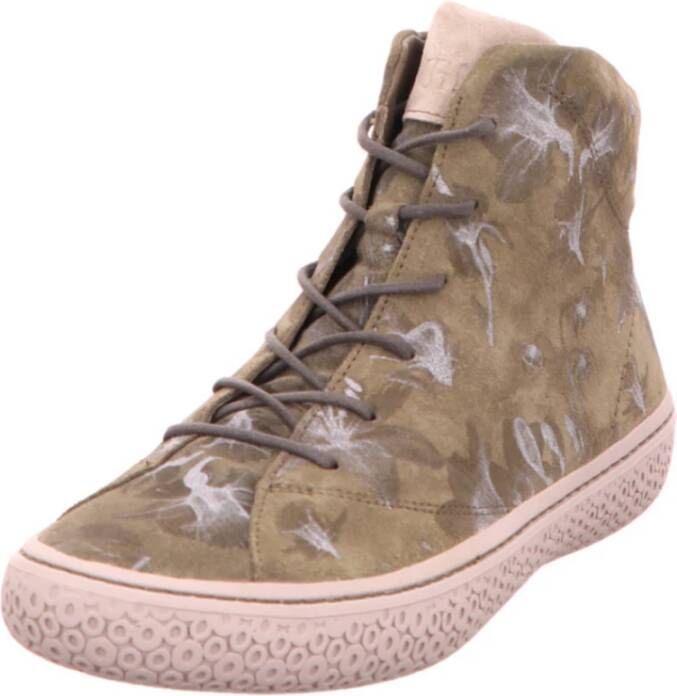 Think! Veloursleren Veterschoenen met Platte Zool
