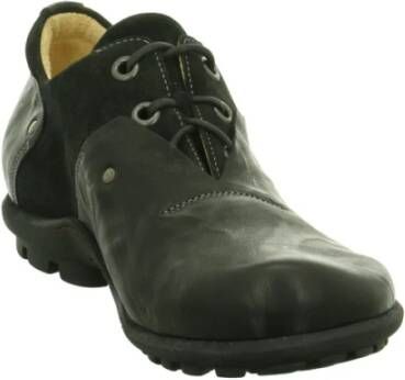 Think! Zwarte Veterschoenen Black Heren