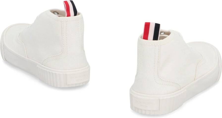 Thom Browne Driekleurige Vulcanized Mid-Top Sneakers