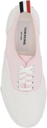 Thom Browne Panel Sneakers van katoen met veters