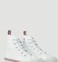 Thom Browne Collegiate high top on tartan tread sole in vitello calf leather Wit Heren - Thumbnail 6