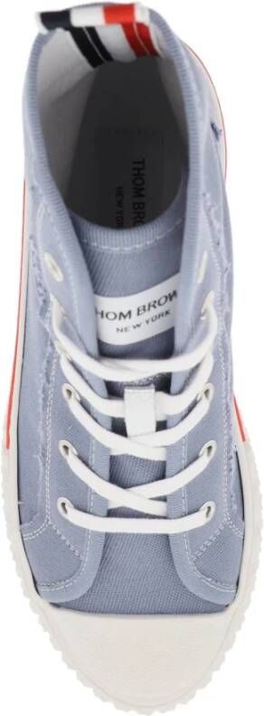 Thom Browne Tartan Sole Sneakers Blue Heren