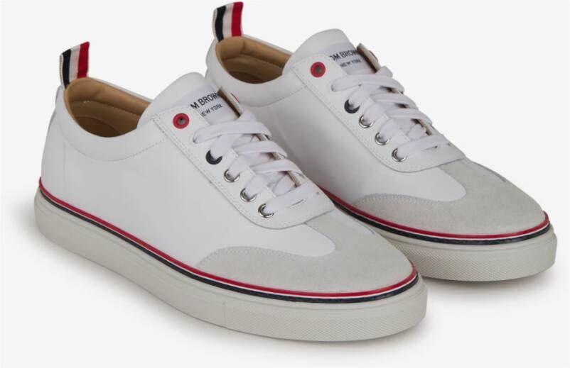 Thom Browne Tricolor lederen sneakers Wit Heren