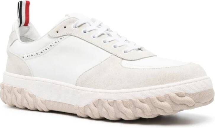 Thom Browne Witte Letterman Sneakers White Heren